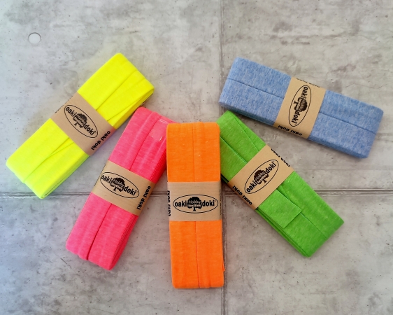 Schrägband - elastisch - 3m Packung - neon pink